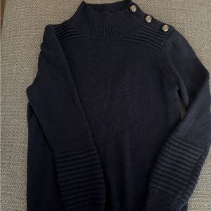 Intermix Wool / Cashmere Open Back Sweater Large